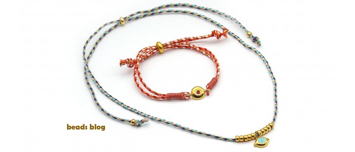 Pulseira e Colar fio metalizado e dourados Pulseira e Colar fio metalizado e dourados
