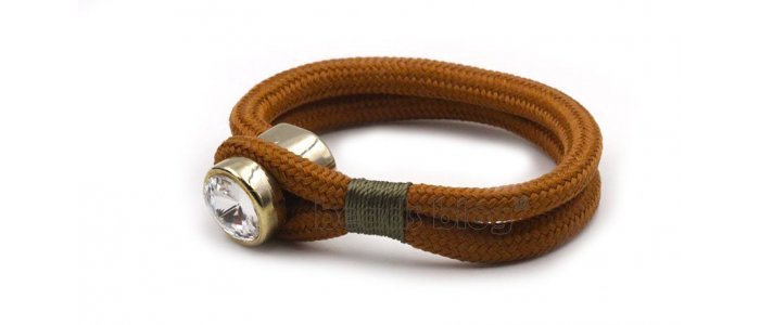 Pulseira Botão com Strass