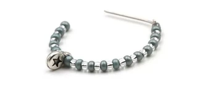 Brincos Argola com Missangas