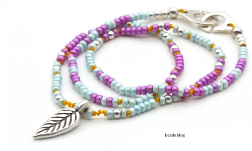 Colar Folha Prateada