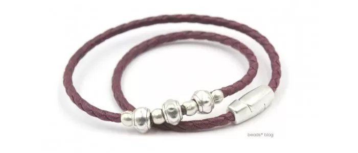 Pulseira Lilás Entrançada