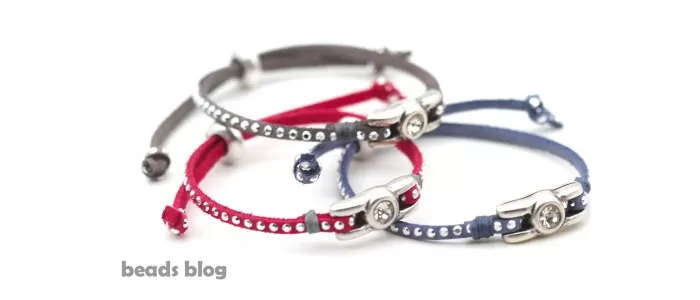Pulseira Camurça & Strass