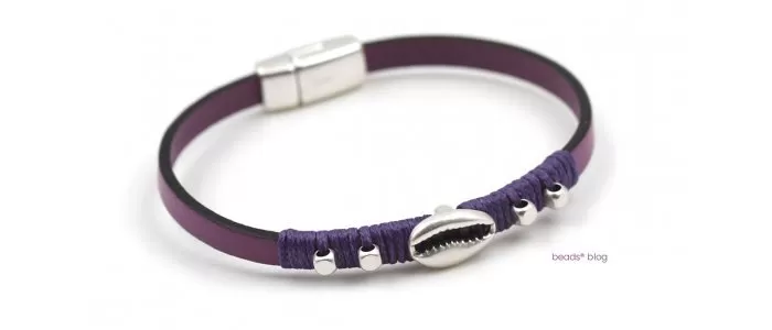 Pulseiras com Búzios de Metal