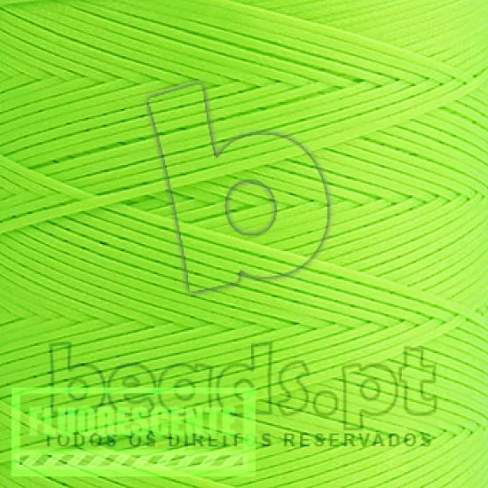 Fio encerado 1mm verde neon