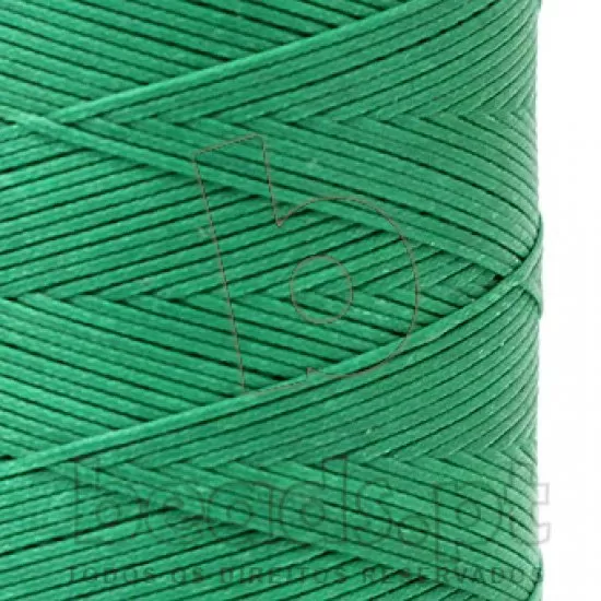Fio encerado 1mm verde esmeralda