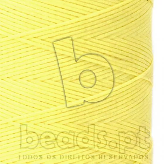 Fio encerado 1mm amarelo canário