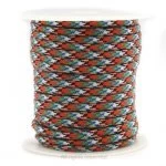 Fio Paracord 4 mm Multicolor Vermelho