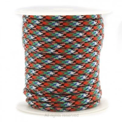 Fio Paracord 4 mm Multicolor Vermelho