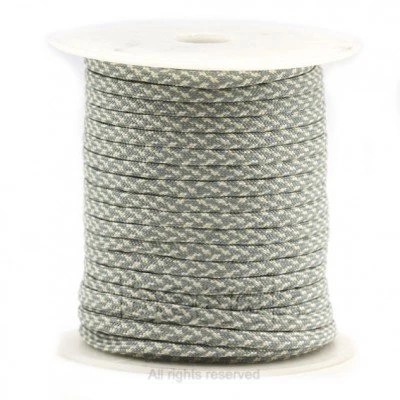 Fio Paracord 4 mm Cinzento e Branco