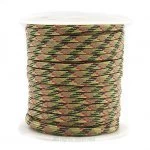 Fio Paracord 4 mm Camuflado Bege e Verde