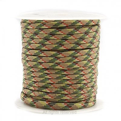 Fio Paracord 4 mm Camuflado Bege e Verde