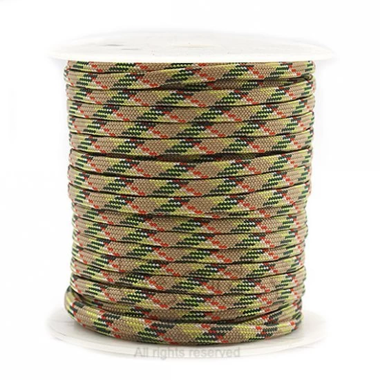 Fio Paracord 4 mm Camuflado Bege e Verde