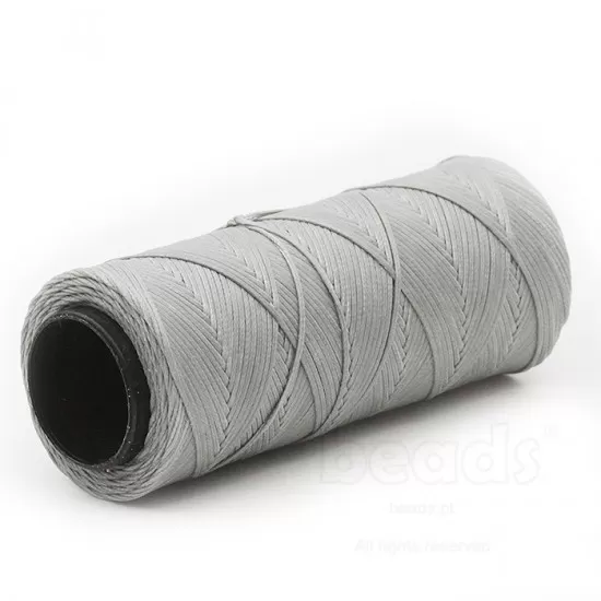 Fio encerado 1mm cinzento