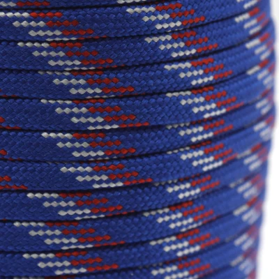 Fio Paracord 4 mm Azul Royal, Branco e Vermelho