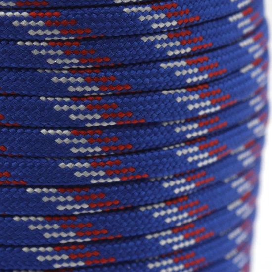 Fio Paracord 4 mm Azul Royal, Branco e Vermelho