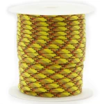 Fio Paracord 4 mm Amarelo Neon, Caqui, Preto e Laranja