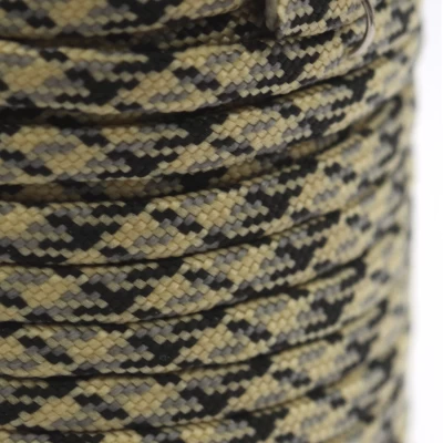 Fio Paracord 4 mm Camuflado Bege e Preto
