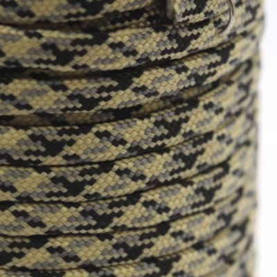 Fio Paracord 4 mm Camuflado Bege e Preto