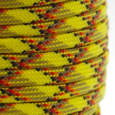 Fio Paracord 4 mm Amarelo Neon, Caqui, Preto e Laranja