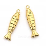 Pendente Peixe Dourado 40mm com Argola