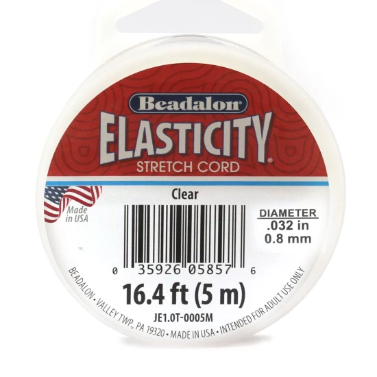 Fio Elástico Beadalon Elasticity 0,8 mm Transparente