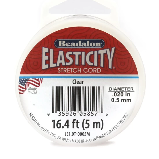 Fio Elástico Beadalon Elasticity 0,5 mm Transparente