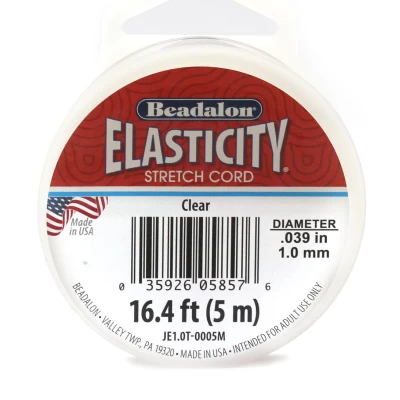 Fio Elástico Beadalon Elasticity 1 mm Transparente