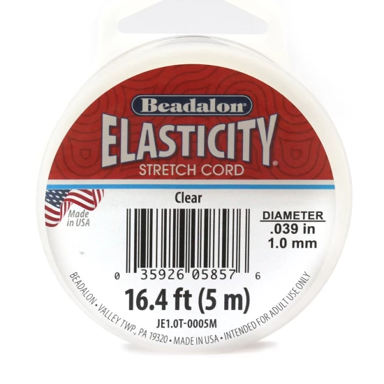 Fio Elástico Beadalon Elasticity 1 mm Transparente