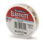 Fio Elástico Dourado Beadalon Elasticity 0,8 mm