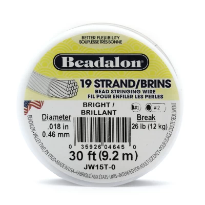 Cabo de Aço Beadalon 0,46 mm Bright – 9,2 m