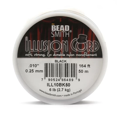 Fio Nylon BeadSmith 0,25 mm Preto