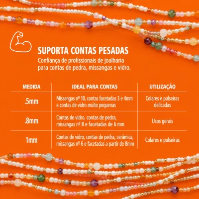 Fio Elástico Beadalon Elasticity 0,5 mm Transparente