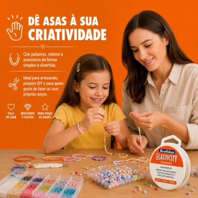 Fio Elástico Beadalon Elasticity 1 mm Transparente